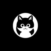 gato - minimalista e plano logotipo - ilustração vetor