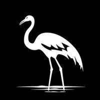 flamingo - minimalista e plano logotipo - ilustração vetor