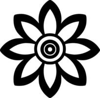 flor - minimalista e plano logotipo - ilustração vetor