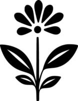 flor - minimalista e plano logotipo - ilustração vetor