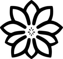 flor - minimalista e plano logotipo - ilustração vetor