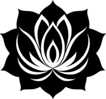 flor - minimalista e plano logotipo - ilustração vetor