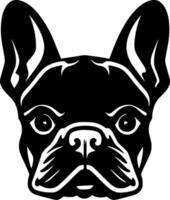 francês buldogue - minimalista e plano logotipo - ilustração vetor