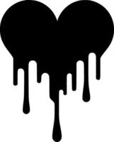 coração gotejamento - Alto qualidade logotipo - ilustração ideal para camiseta gráfico vetor