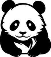 panda, minimalista e simples silhueta - ilustração vetor