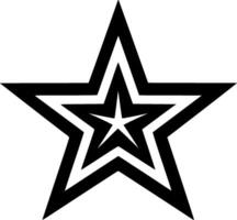 Estrela - minimalista e plano logotipo - ilustração vetor