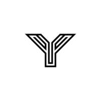alfabeto iniciais logotipo sim, sim, g e y vetor
