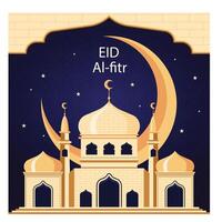 feliz eid al adha mubarak coleção de histórias de modelo de design. fundo islâmico com lanterna, mesquita e cabra. vetor