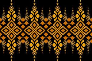 pixel padronizar étnico oriental tradicional Projeto tecido padronizar têxtil vetor