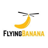 vôo banana simples moderno logotipo vetor