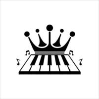 piano logotipo modelo ilustração Projeto vetor