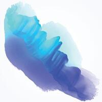 azul aguarela abstrato fundo, forma, Projeto elemento. colorida mão pintado textura, lavar. abster-se nuvens, mar, água textura. vetor