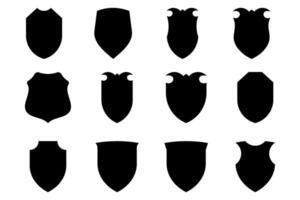 escudo emblema e crachá logotipos glifo pictograma símbolo visual ilustração conjunto vetor