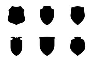 escudo emblema e crachá logotipos glifo pictograma símbolo visual ilustração conjunto vetor