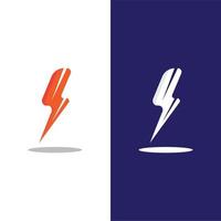 modelo de logotipo flash thunderbolt vetor