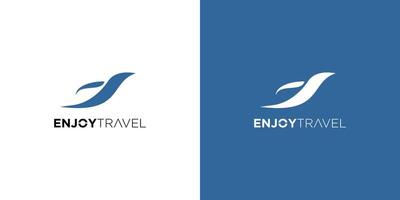 a apreciar viagem logotipo Projeto é único e moderno vetor