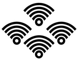 Wi-fi ícone conjunto ilustração vetor