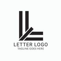 design do logotipo da carta vetor