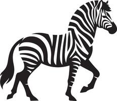 caminhando zebra ilustração. vetor