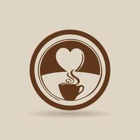 café copo ou chá copo ilustração arte, adequado para café fazer compras logotipo, cafeteria logotipo, silhueta, ícone, local na rede Internet, aplicativo, impressão projeto, adesivo, rótulo. editável vetor