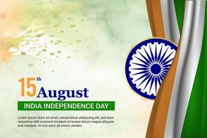 Índia independência dia. independência dia do Índia fundo. indiano feliz independência dia vetor