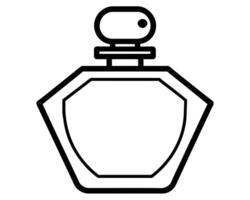 perfume garrafas ícone linha arte Projeto vetor