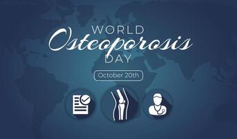 mundo osteoporose dia fundo ilustração vetor
