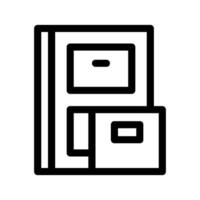 armários ícone símbolo Projeto ilustração vetor