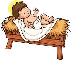 bebê Jesus Cristo ilustração vetor