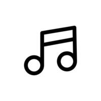 ícone de nota musical vetor