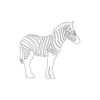 zebra linha arte acidente vascular encefálico ilustração vetor