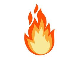 fogo chama queimando fundo ilustração vetor