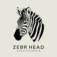 zebra Preto e branco ilustração vetor