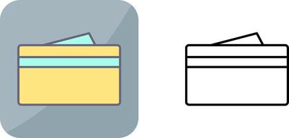 único carteira ícone Projeto vetor