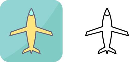 desenho de ícone de avião vetor
