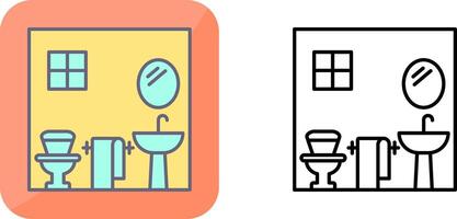 design de ícone do banheiro vetor