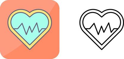 design de ícone de batimento cardíaco vetor