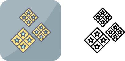design de ícones de azulejos vetor