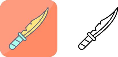 design de ícone de faca vetor