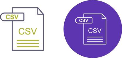 csv ícone Projeto vetor