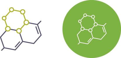 design de ícone de molécula vetor