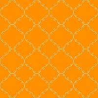 gengibre sem costura simples, padrão de damasco laranja. textura de vetor para tecido, papel de parede, embalagem, scrapbooking.