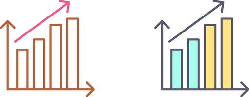 Aumentar Estatisticas ícone Projeto vetor