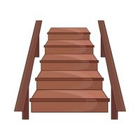 ilustração do de madeira escadas vetor