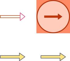 único certo seta ícone Projeto vetor