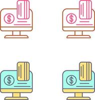 design de ícone de pagamento online vetor