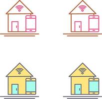 design de ícones de automação residencial vetor