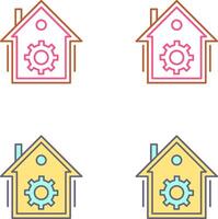 design de ícones de automação residencial vetor