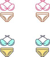 bikini ícone Projeto vetor