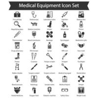 pacote de ícones de equipamentos médicos vetor